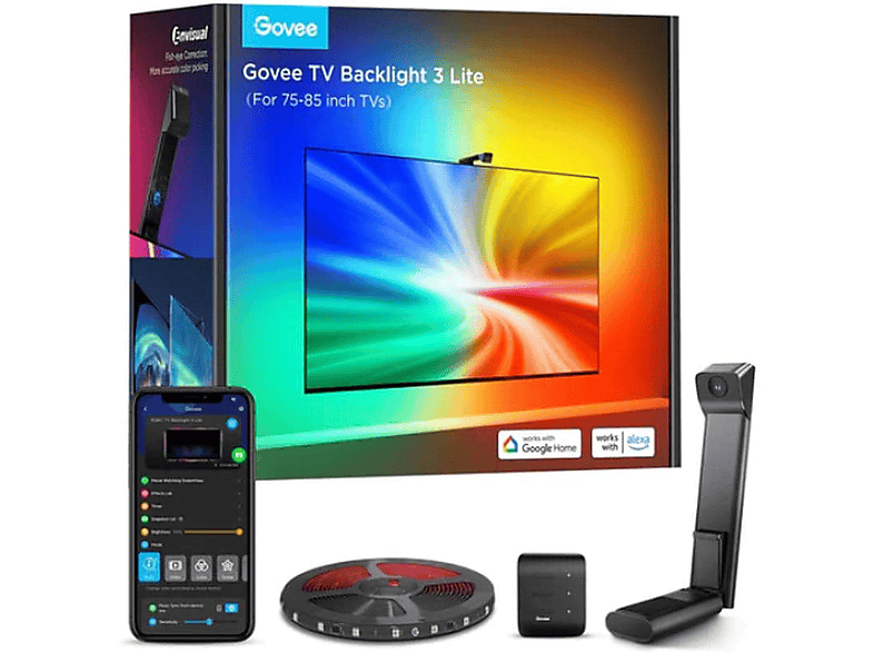 Govee Envisual TV Backlight T3, 75-85, RGBICW, WiFi, BT