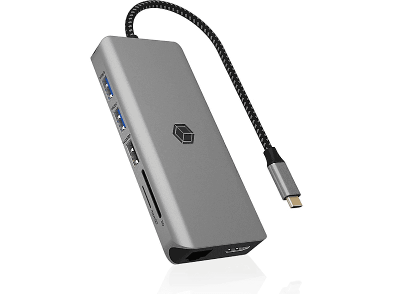 ICY BOX Mobile DockingStation IB-DK4061-CPD 2xHDMI,USB-C&A,GBit,PD 100W
