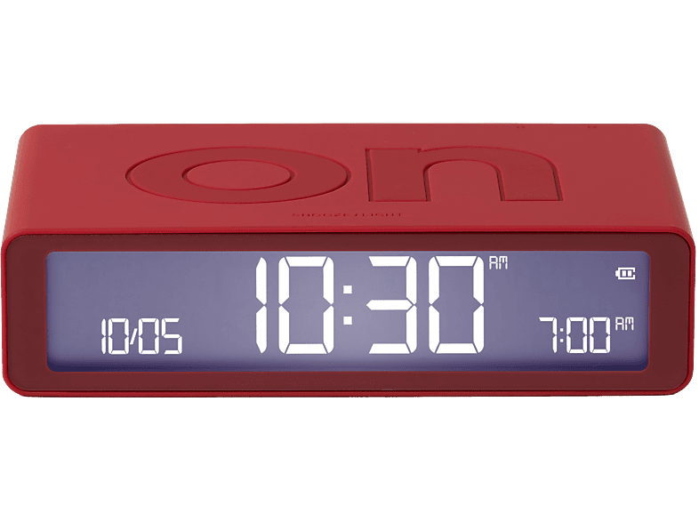 LEXON Funkwecker Flip Classic LR157R9 rot, USB-C