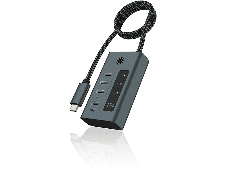 ICY BOX USB-C - 4-Port Hub IB-HUB1454-C31 3x 3.2 Gen2, 1x PD 20W
