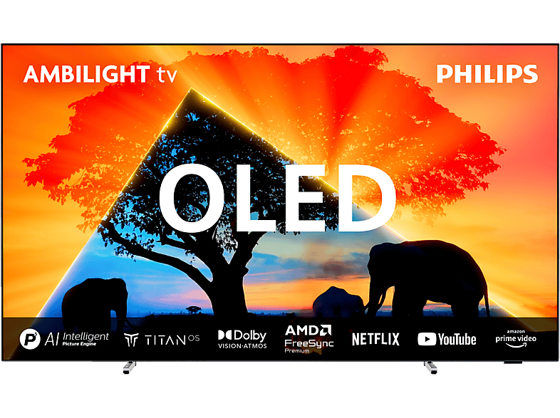 PHILIPS 77OLED759/12 TV (Flat, 77 / 194 cm, UHD 4K, Smart TV, Ambilight)