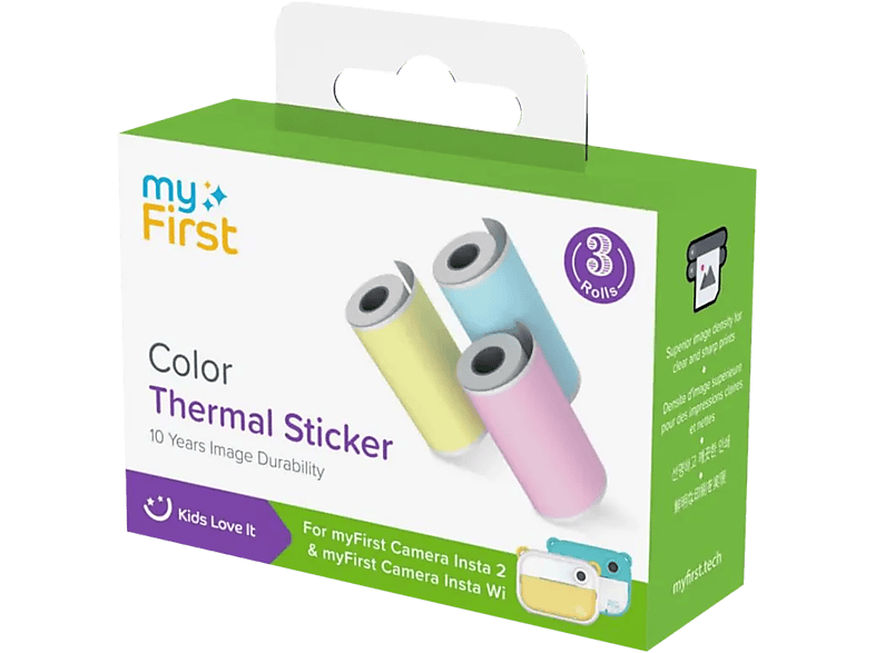 myFirst, Kids Kamera, myFirst Thermal Sticker Yellow Pink Blue , Produkte & Wohnen
