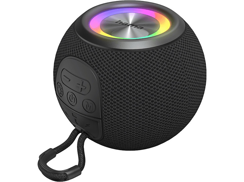 HAMA Ball Shape Speaker Bluetooth-Lautsprecher, Schwarz