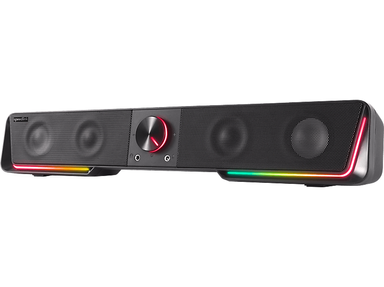 SPEEDLINK Gravity RGB Stereo Soundbar SL-830200-BK Black, Gaming Speaker