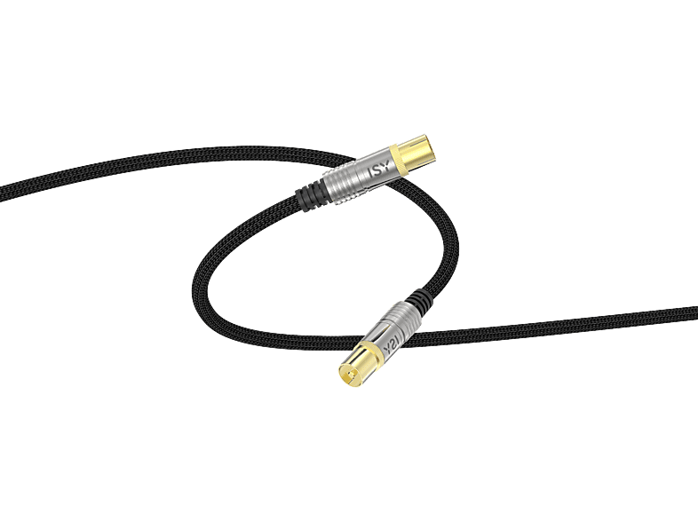 ISY ISA-9027 SAT Kabel 1.5m Schwarz