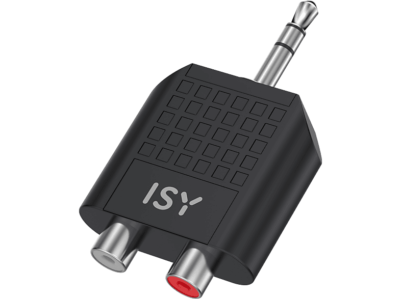 ISY IAU-1034, Klinkenadapter 3.5 mm / RCA, Schwarz