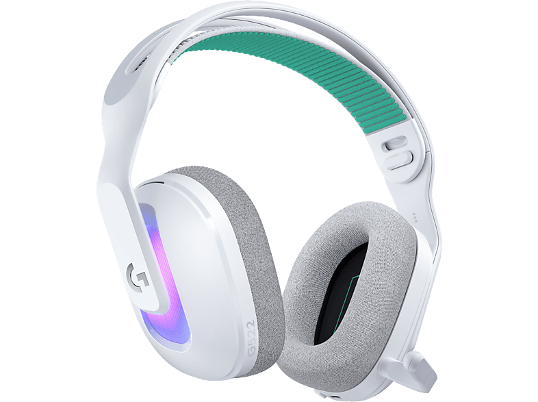 Logitech LOGI G522 Headset PC VOSS CDM/Mixed Over Ear Headset Bluetooth® Weiß Computer