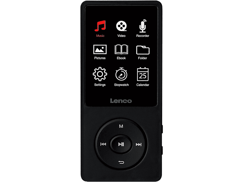 LENCO Xemio-669BK MP3/MP4 Player (8 GB, Schwarz)