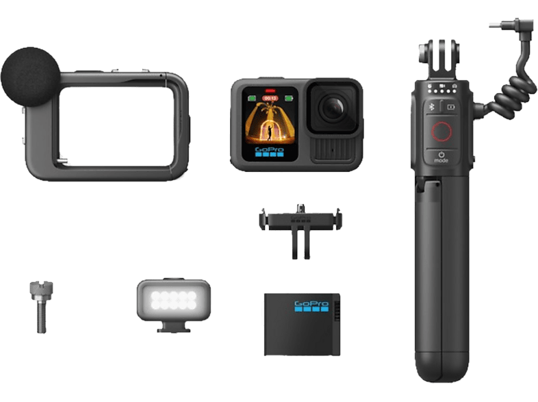 GoPro HERO13 Black Creator Edition Action Cam 5.3K, 4K, 2.7K, Full-HD, Bluetooth, Dual-Display, Touch-Screen,