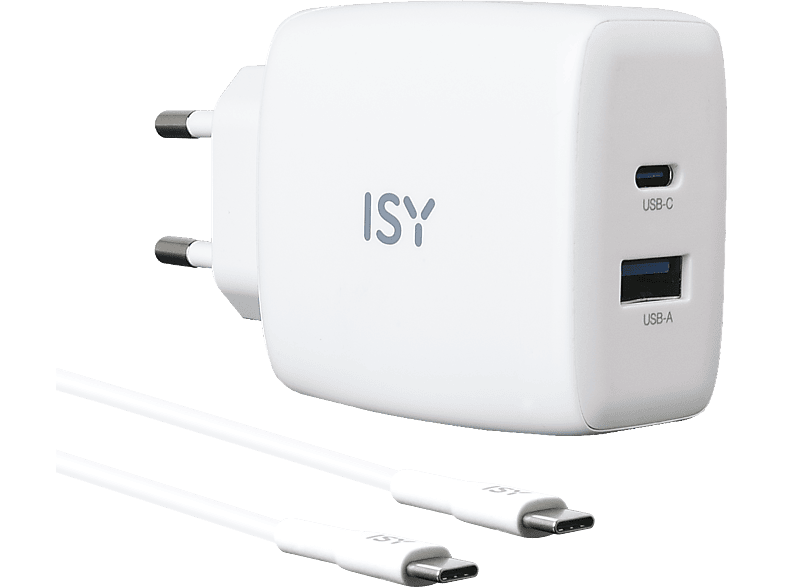 ISY IAC-4512-WT GaN Ladegerät Universal, weiß