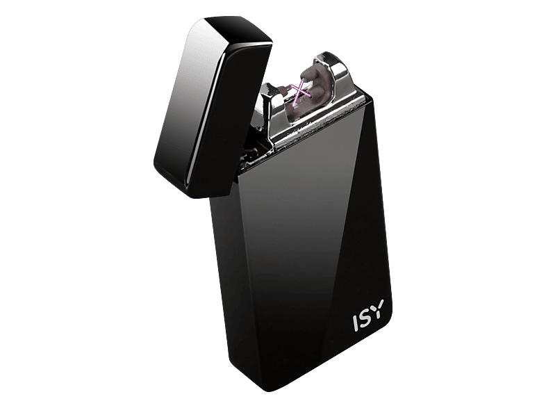 ISY IEL-1100-1 Elektronisches Feuerzeug, Schwarz