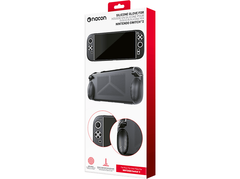 NACON Nintendo Switch 2 Silicone Glove Schutzhülle, Schwarz