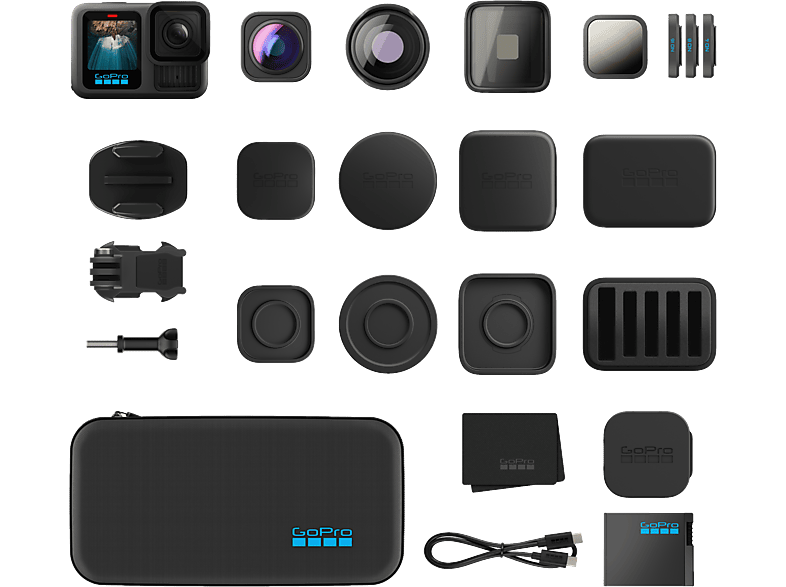 GOPRO HERO13 Actioncam + Objektivkollektion , WLAN, Touchscreen