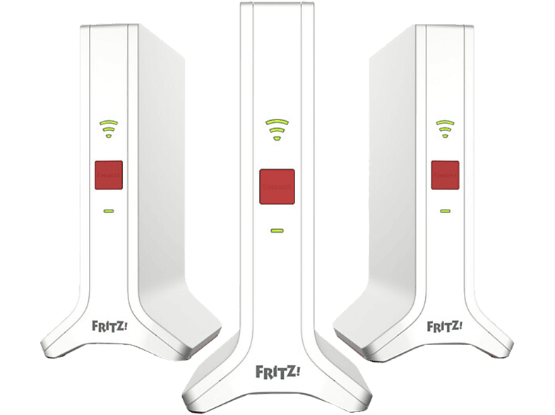 FRITZ! MESH SET 4200 INT 3-Pack WLAN AC Repeater – LAN & WLAN Router – weiss