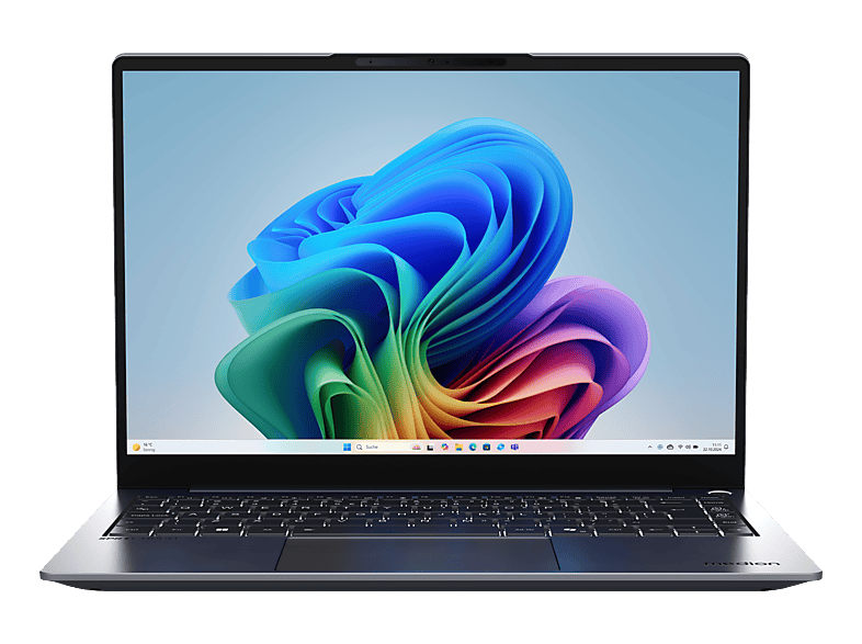 MEDION SPRCHRGD 14 S2, Copilot+ PC (MD 62721), Notebook, mit Display, Intel® Core? Ultra 5 Prozessor 228V (8 MB Cache, bis zu 4.50 GHz), 32 GB RAM, 512 SSD, Arc? Onboard Graphics, Schwarz, Windows 11 Home