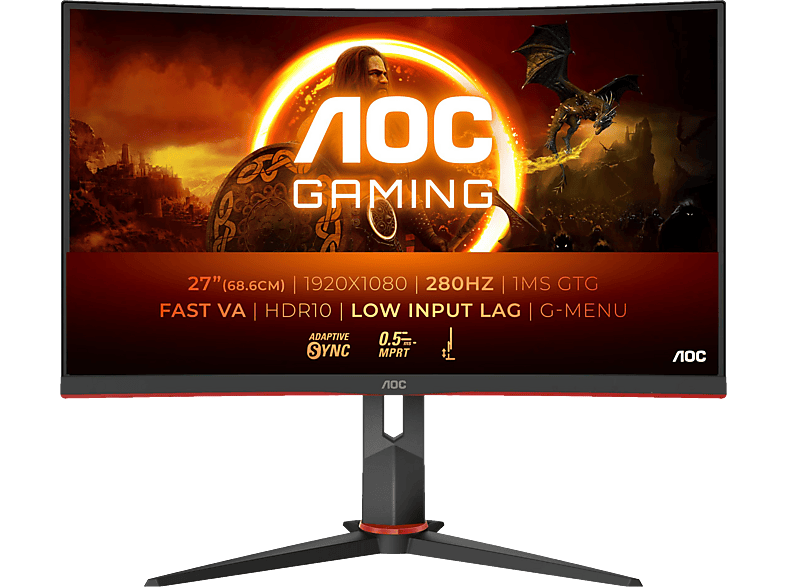 AOC C27G2Z3/BK 27 Full-HD Gaming Monitor (1 ms Reaktionszeit, 280 Hz)