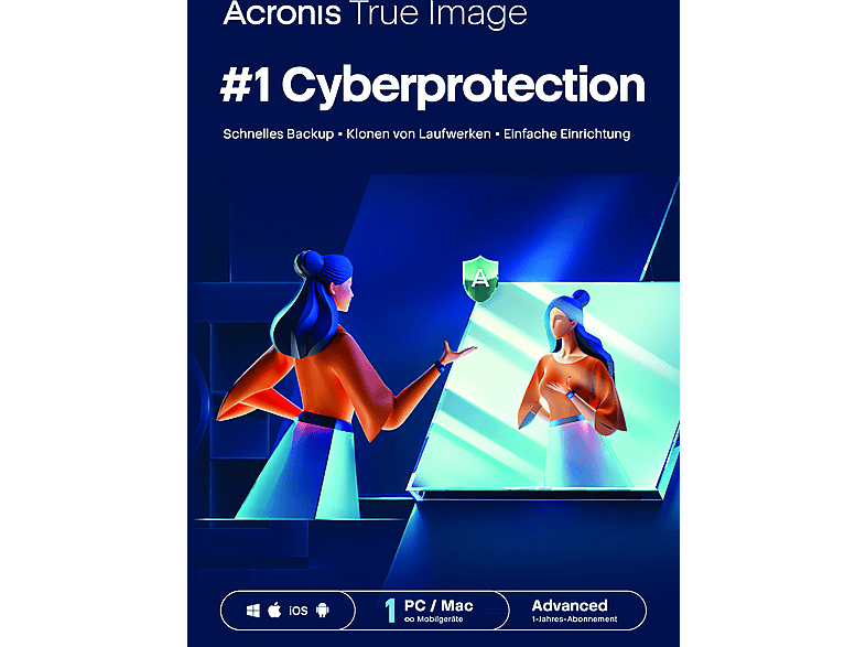 Acronis True Image Advanced Subscription 1 Computer + 500 GB Cloud Storage - year