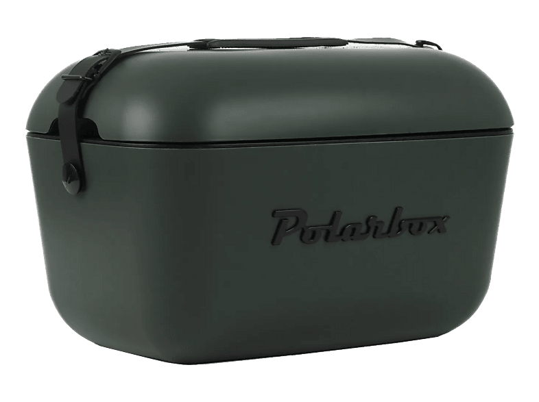 POLARBOX Retro Cooler 01.20BL-FG Waldgr&uuml;n - Schwarz 20l
