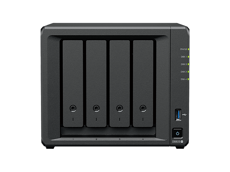 SYNOLOGY DiskStation DS925+ NAS 3.5 Anzahl Festplattenschächte: 4 Schwarz