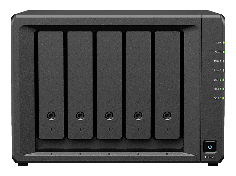 SYNOLOGY DX525 Expansionseinheit 3.5 Anzahl Festplattenschächte: 5 Schwarz}