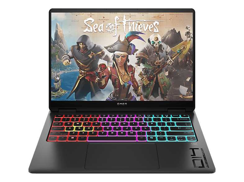 HP OMEN Transcend 14-fb1994nz, Gaming Notebook, mit 14 Display, Intel® Core? Ultra 9 Prozessor 285H (24 MB Cache, bis zu 5.40 GHz), 64 GB RAM, 2 TB SSD, NVIDIA GeForce RTX? 5070, Shadow Black, Windows 11 Home
