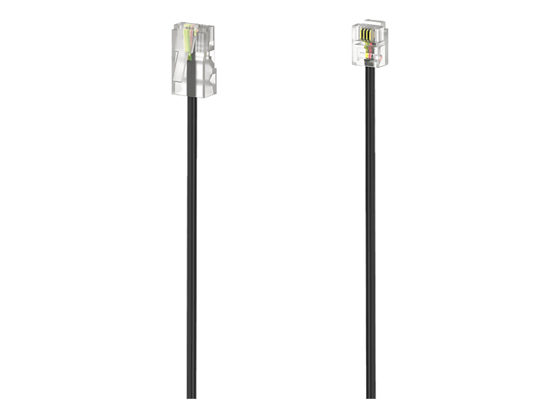 Hama DSL Anschlusskabel [1x RJ11-Stecker 6p4c - 1x RJ45-Stecker 8p4c] 3 m Schwarz
