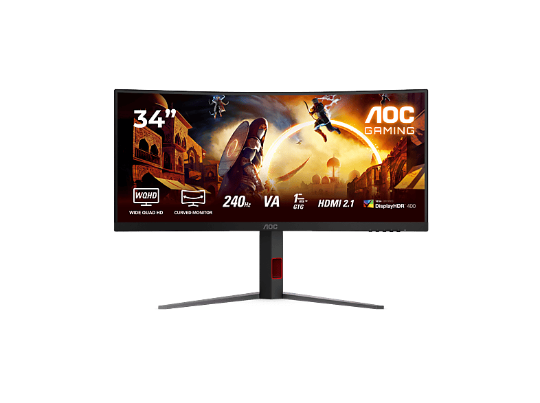 AOC CU34G4Z 34 WQHD Monitor (1 ms Reaktionszeit, 240 Hz)