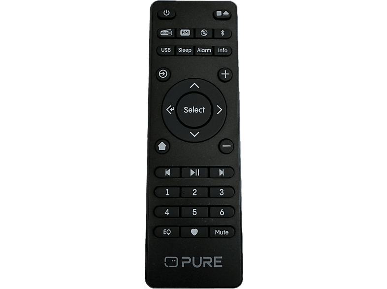 PURE Classic C-D6 Fernbedienung, Schwarz