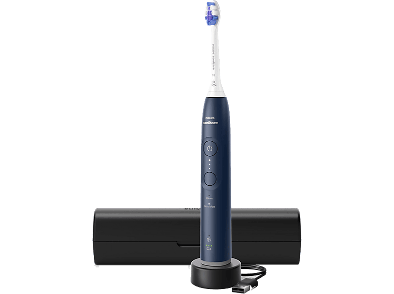 PHILIPS SONICARE HX7403/05 Sonicare 6100 Elektrische Schallzahnbürste Marineblau, Reinigungstechnologie: Schalltechnologie