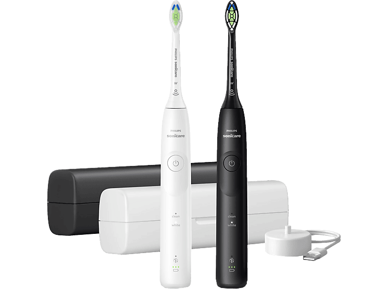 PHILIPS SONICARE HX7119/02 Sonicare 5500 Elektrische Schallzahnbürste Weiss/Schwarz, Reinigungstechnologie: Schalltechnologie