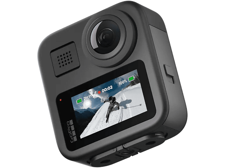 GoPro MAX 360 Action Cam 5.3K, 4K, 2.7K, Full-HD, Bluetooth, Dual-Display, Touch-Screen, Staubgeschützt, Wasserfest,