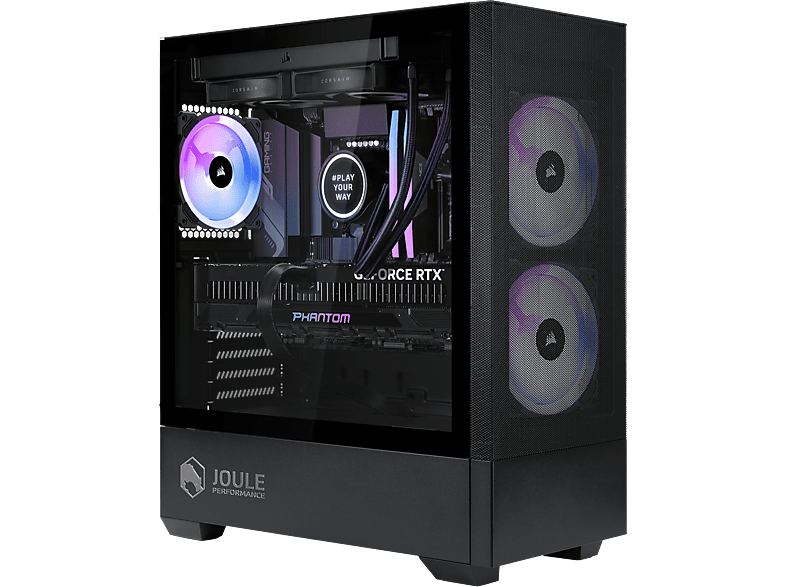 JOULE PERFORMANCE High End RTX5070TI R7, Gaming PC mit AMD Ryzen? 7 9800X3D Prozessor (96 MB Cache, bis zu 5.2 GHz), 32 GB RAM, 1 TB SSD, NVIDIA GeForce RTX? 5070 Ti (16 GB, GDDR7), Windows 11 Home