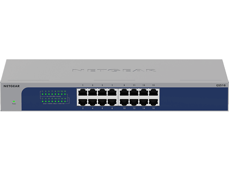 NETGEAR GS516-300EUS GS516 Netzwerk Switch RJ45 32 Gbit/s