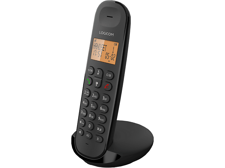 LOGICOM Festnetztelefon LOG-ILOA-150BK Schwarz