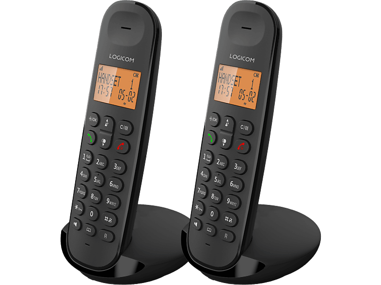 LOGICOM Festnetztelefon LOG-ILOA-250BK Schwarz