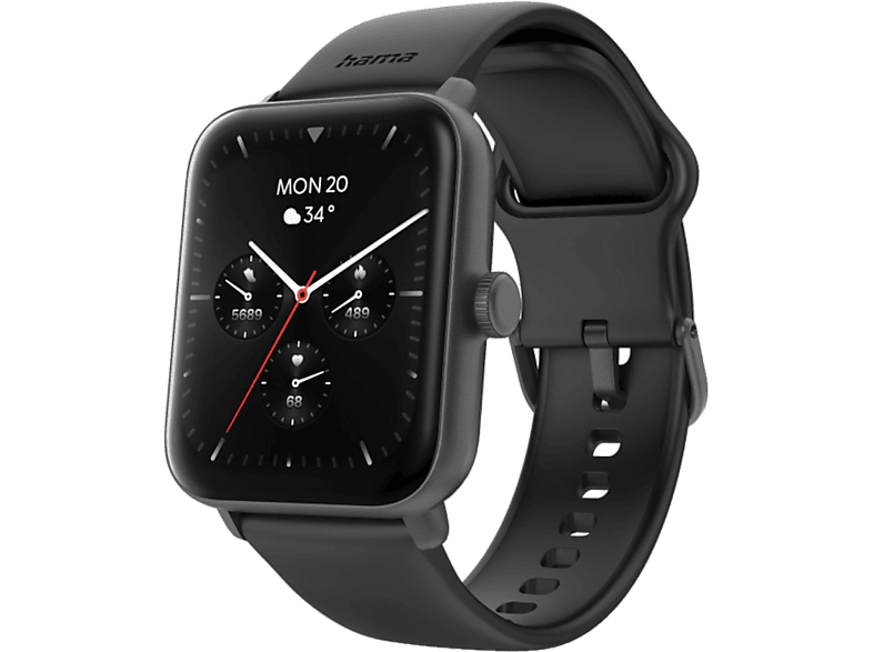 Hama 6010 Smartwatch Schwarz