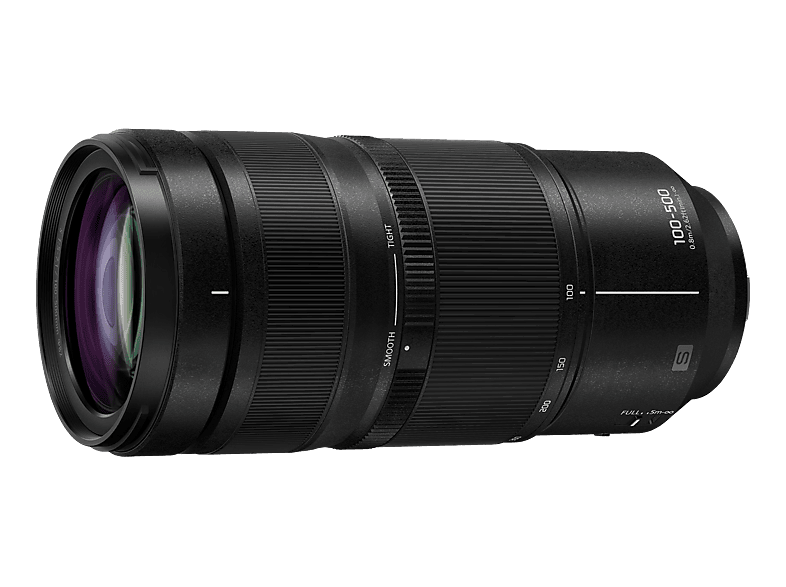 PANASONIC LUMIX S 100-500mm F5-7.1 O.I.S. 100 mm - 500 f/5 (Weitwinkel) f/7.1 (Tele) (Kleinste Blende f/29 f/40 (Tele)) OIS, ED (Zoomobjektiv für Panasonic L-Mount, Schwarz)