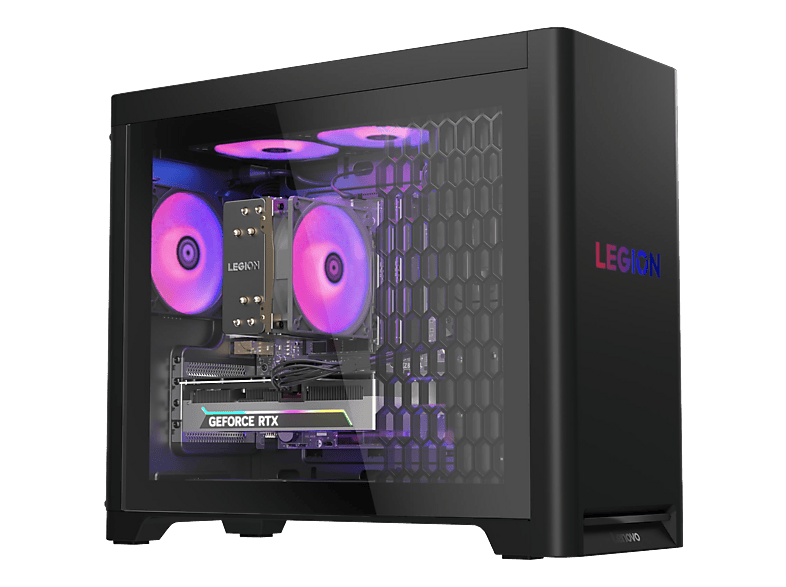 LENOVO Legion T5 30AGB10, Gaming PC mit AMD Ryzen? 7 9800X3D Prozessor (96 MB Cache, bis zu 5.2 GHz), 32 GB RAM, 2 TB SSD, NVIDIA GeForce RTX? 5070 Ti (16 GB, GDDR7), Windows 11 Pro