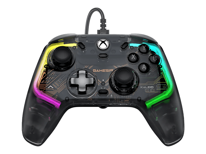 GAMESIR Kaleid Wired Controller Schwarz/Transparent für Xbox Series X, S, One, PC