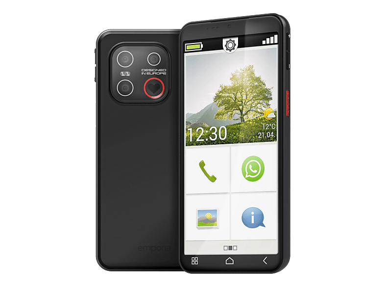 Emporia SMART.7lite 4G 128 GB 6GB RAM Smartphone – Diverse Smartphones & Handys – schwarz