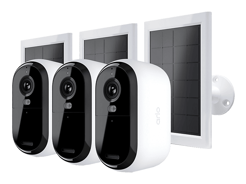 ARLO Essential 3 HD (3er Set), Sicherheitskamera + Solarpanel