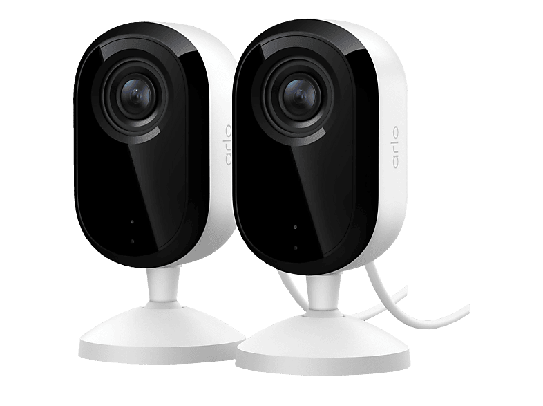Arlo ESSENTIAL3 2K INDOOR SECURITY CAMERA 2-PACK Netzwerkkamera – Überwachungskamera – weiss