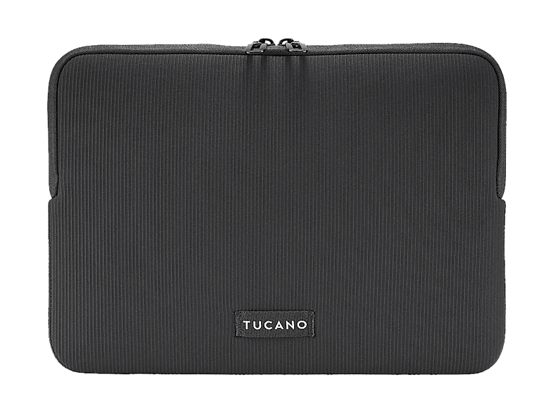 TUCANO Sleeve Colore 2 Notebook Sleeves für Apple, Material teilweise aus recyceltem Plastik, Schwarz
