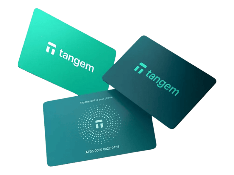 TANGEM 2.0 Card Wallet (3er Set) Hardware-Wallet Electra Sea