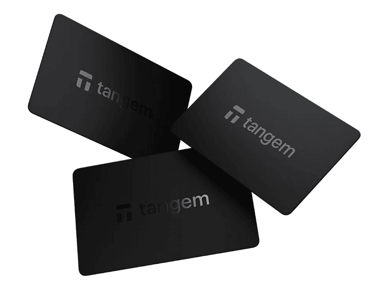 TANGEM 2.0 Card Wallet (3er Set) Hardware-Wallet Schwarz