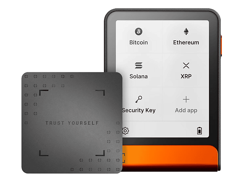 LEDGER Flex (inkl. Recovery Key) Krypto-Wallet Bitcoin Orange