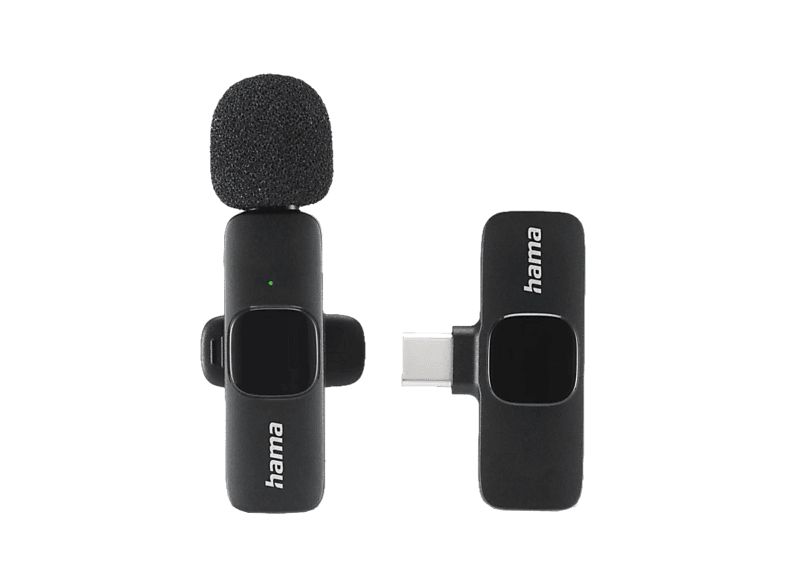 HAMA Smart Wireless Ansteckmikrofon für Handy Schwarz