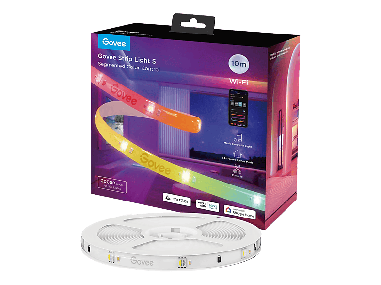 GOVEE Wi-Fi LED Strip Light S 10m H612CCD1