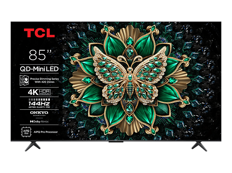 TCL 85C6K TV (Flat, 85 / 215 cm, UHD 4K, Smart TV, Google TV)