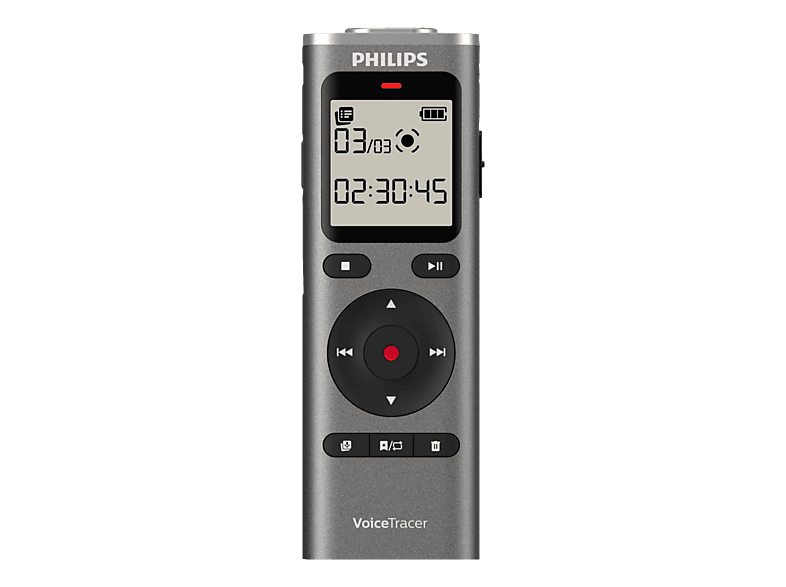 PHILIPS DVT1170/00 Diktiergerät 8GB, Grau